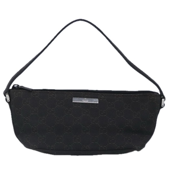 GUCCI GG Canvas Pouch Brown Silver 07198 Auth 98923 - Picture 13 of 16